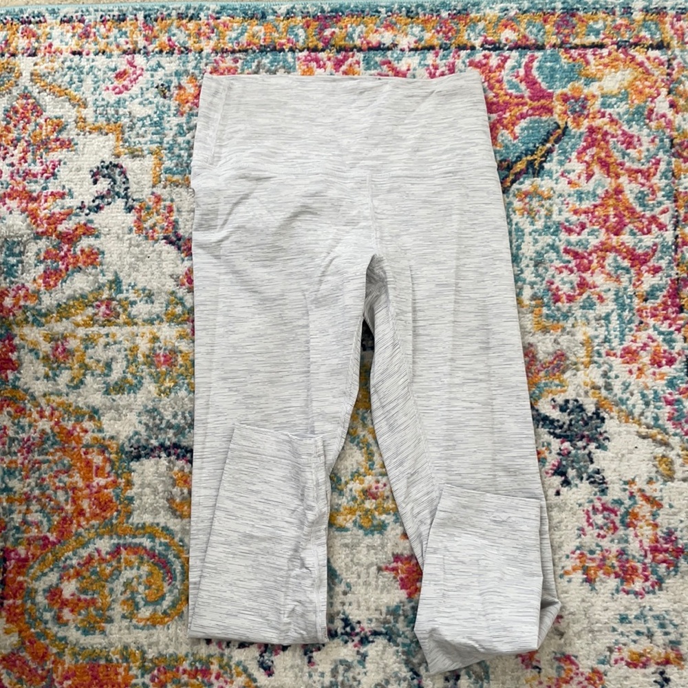White & grey Lulu align leggings
